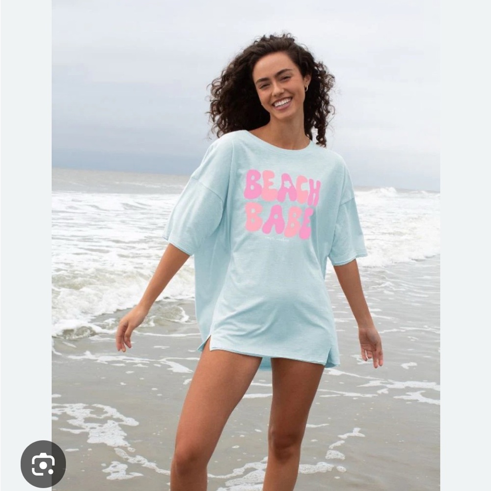SIMPLY SOUTHERN BEACH BABE OVERSIZED T-Shirt Sz M/L